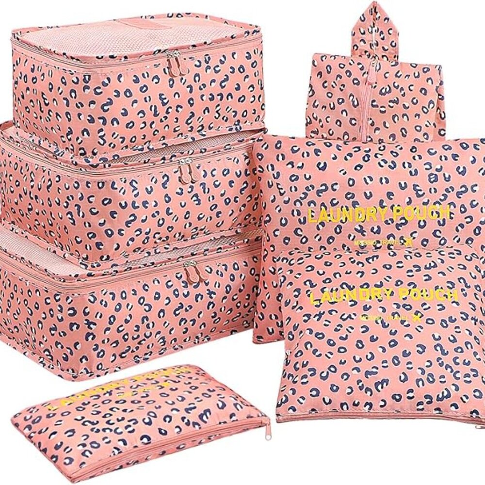 NWT Mossio 7 Set Packing Cubes with Shoe Bag - Travel Carry On Luggage Organizer